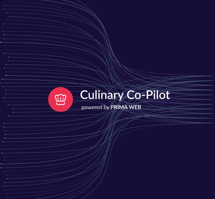 Graphic lines with the Culinary Co-Pilot logo.