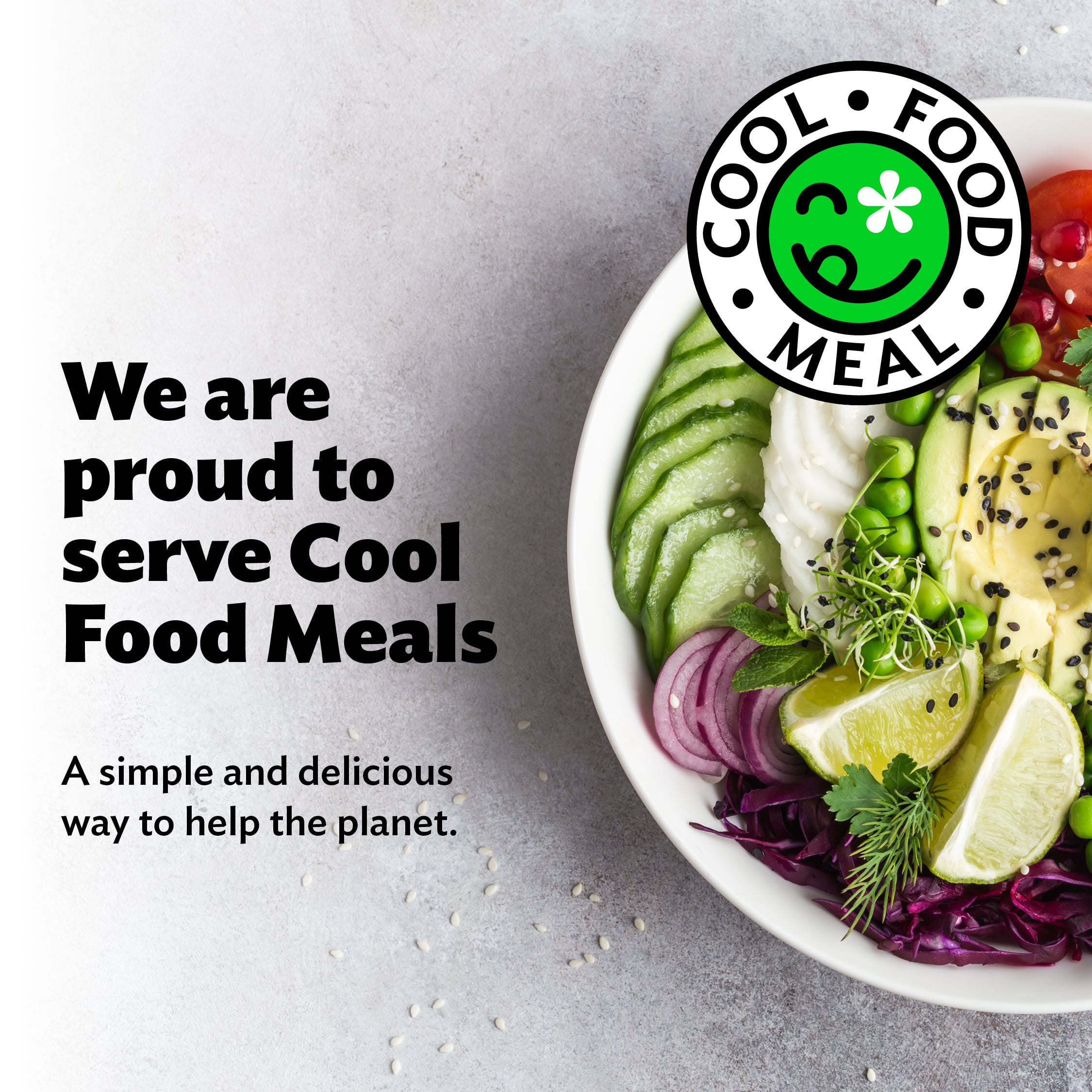 We are proud to serve Cool Food Meals