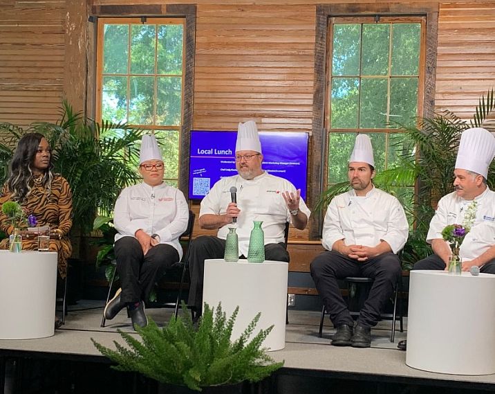 chefs in a panel discussion
