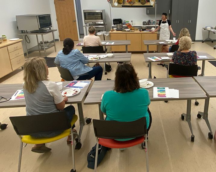 nutrition class and cooking demo