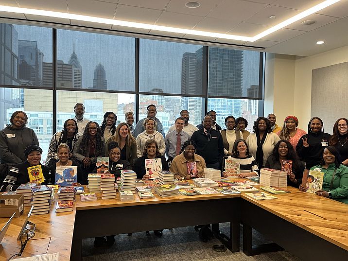 Aramark volunteers organized a book drive during Black History Month 2023