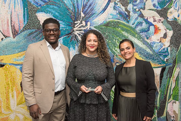 Aramark leaders accepting the award