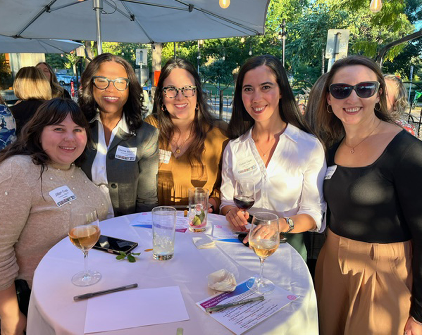 aramark dietitians at a reception