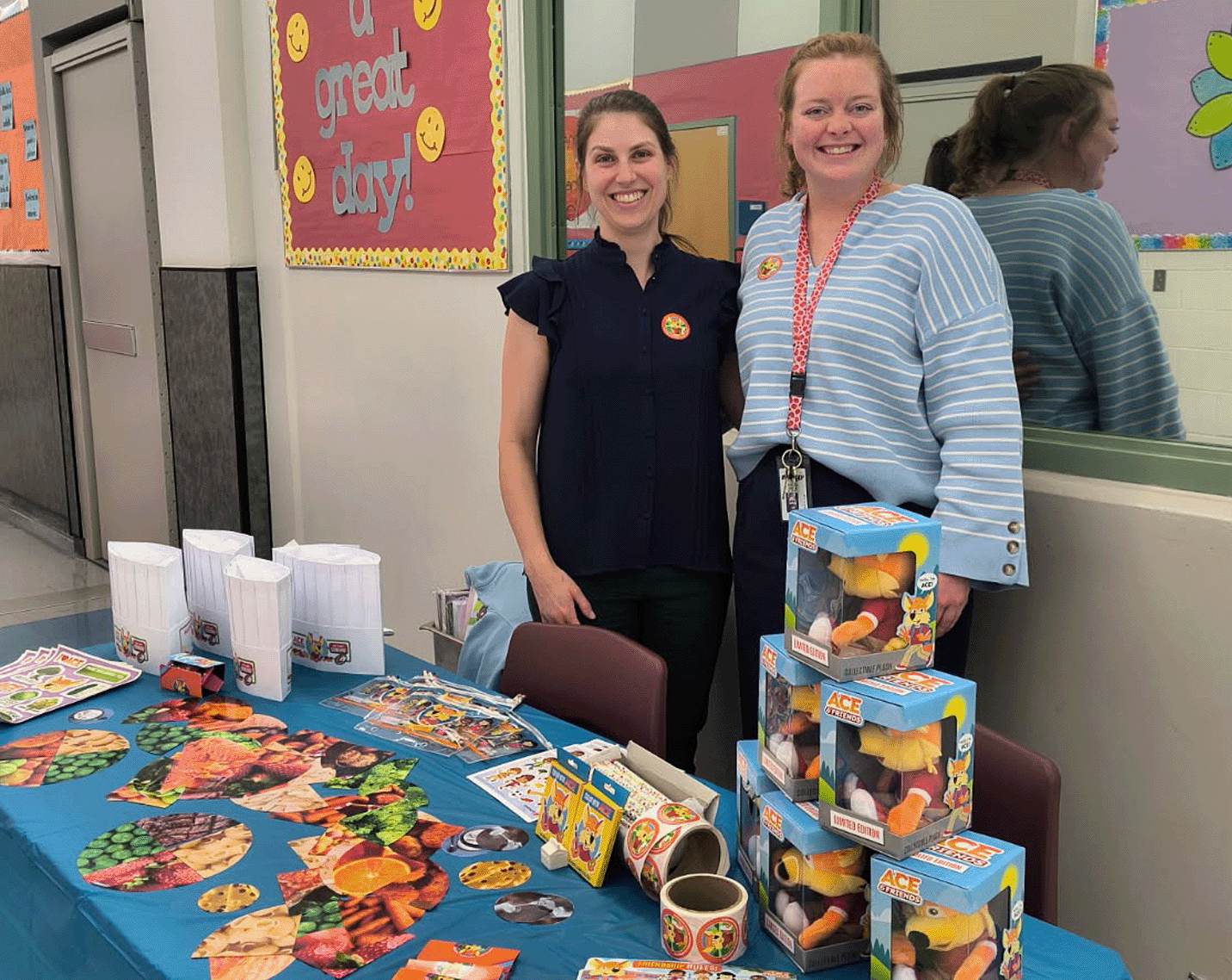 two dietetic interns