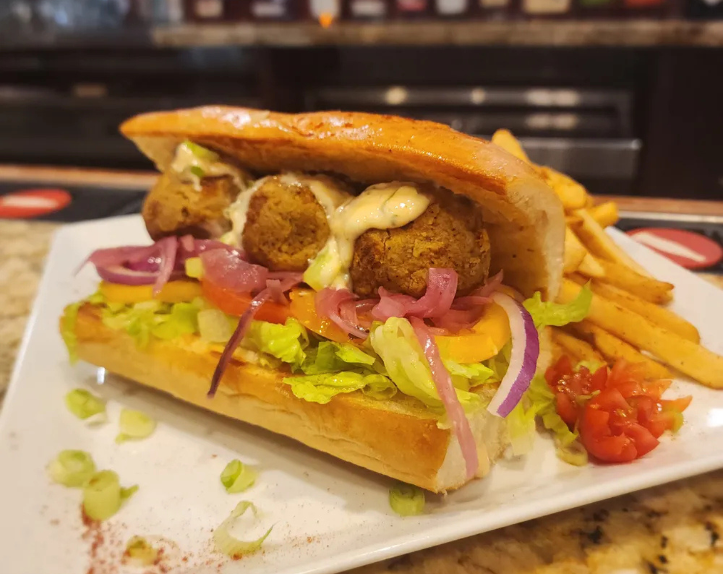 Cajun Cougar Boudin Po’boy, Hilton University of Houston