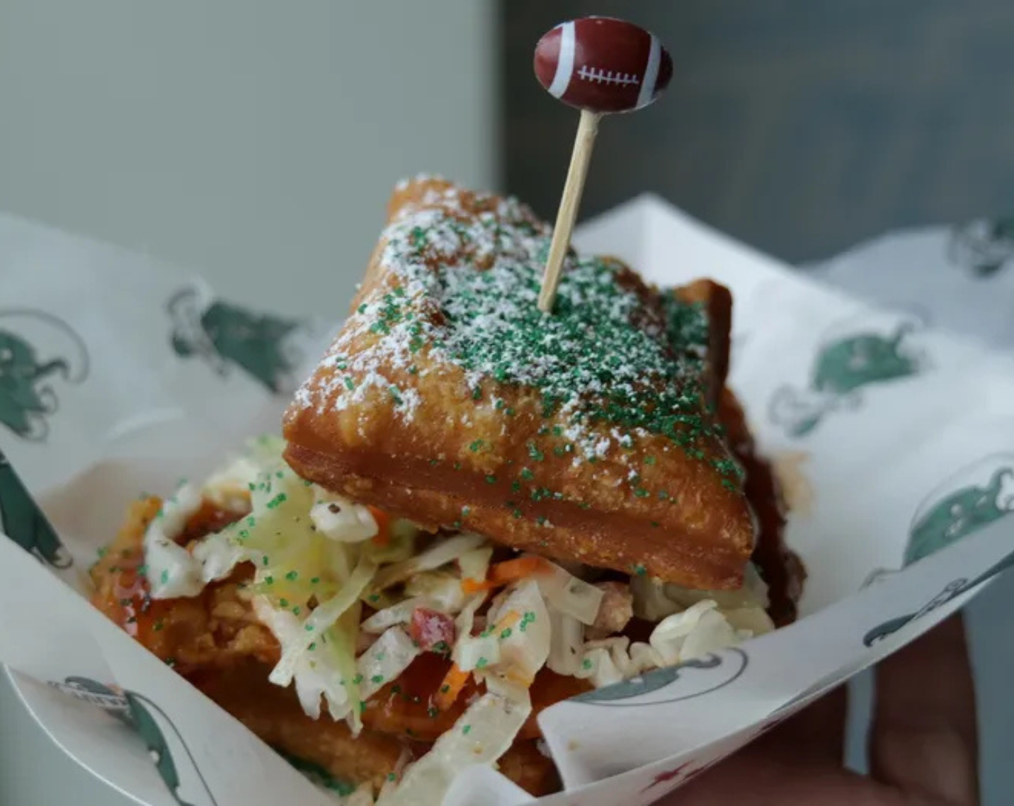 Green Wave Beignet Chicken Sliders – Tulane University 
