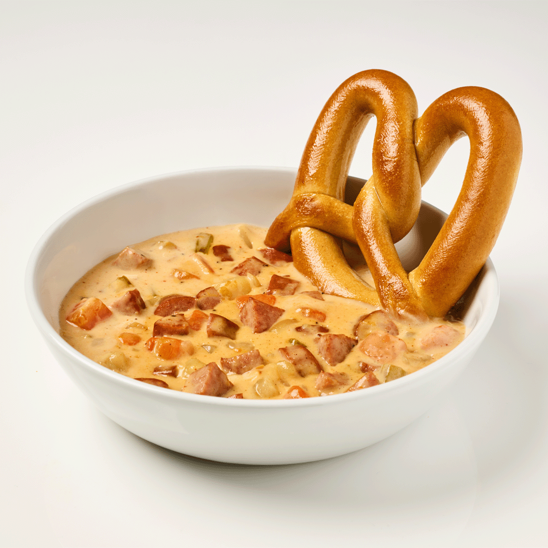 Smoked sausage and cheesy potato soup