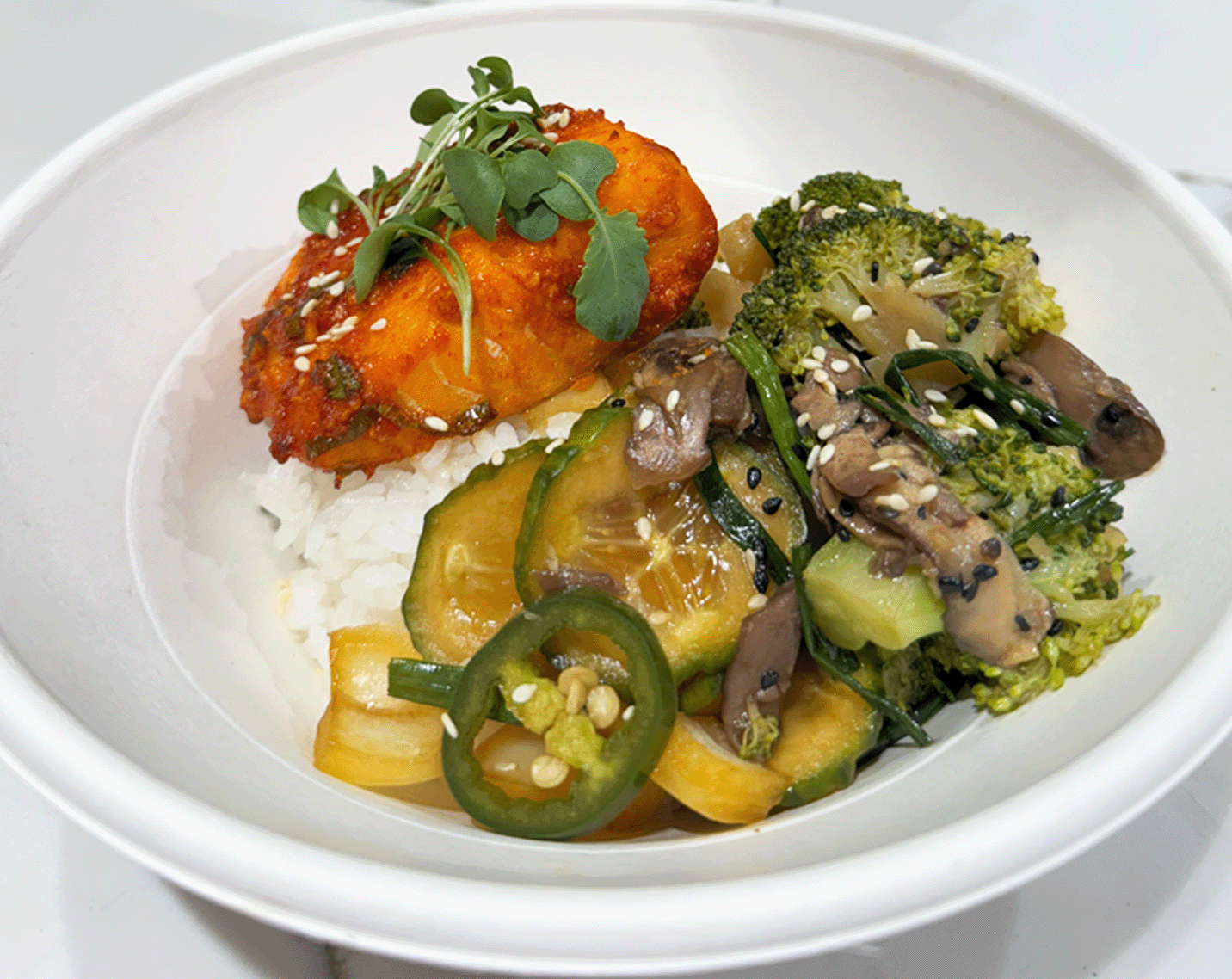 Sweet & Spicy Salmon Bowl