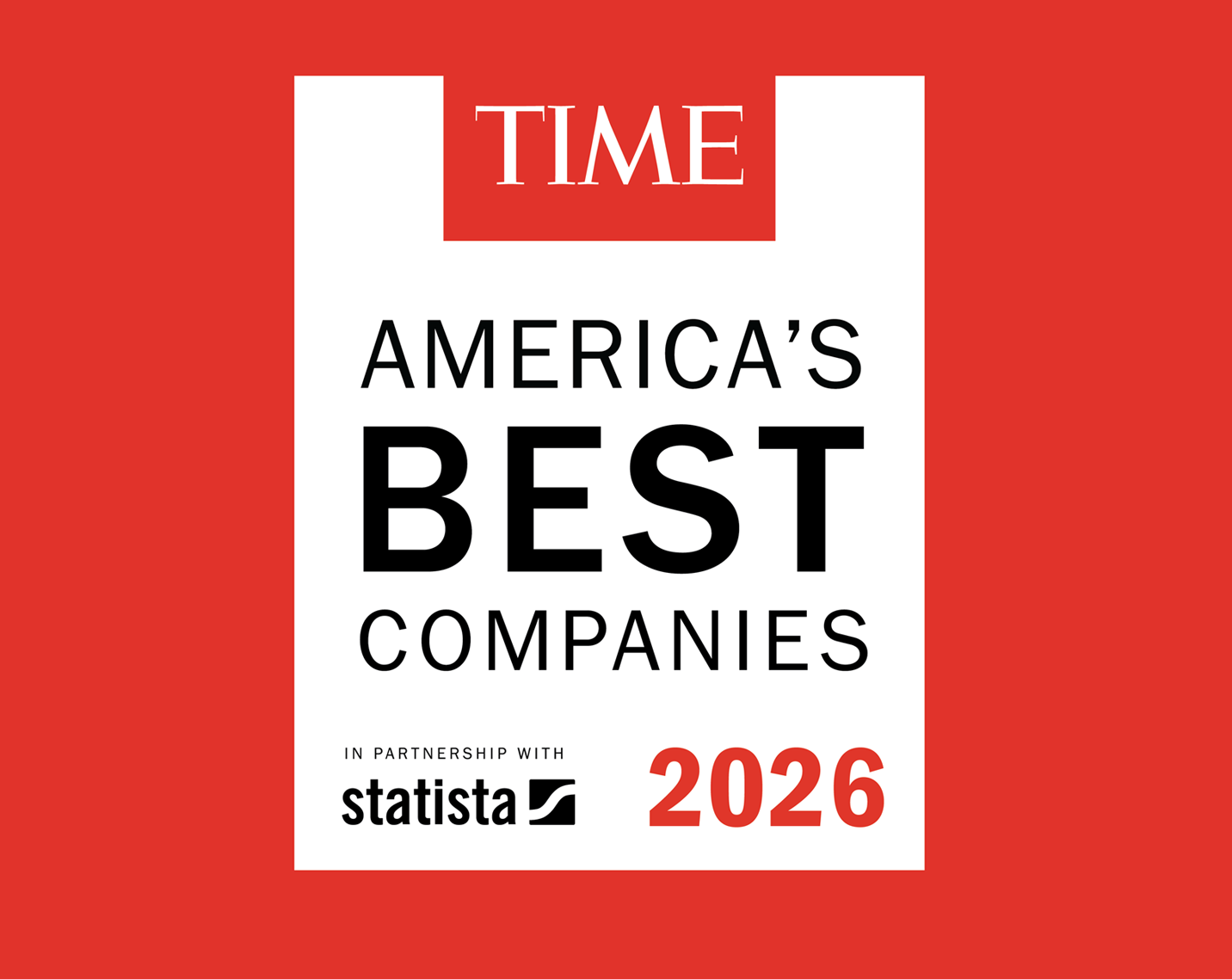 TIME America's Best Companies 2026 Logo.