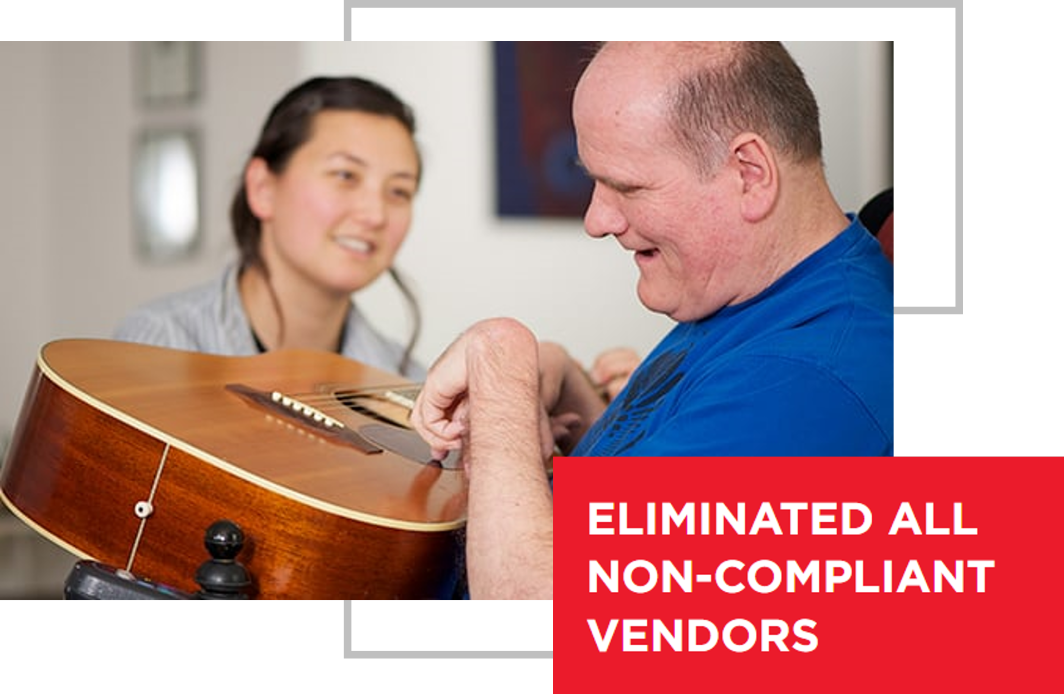 Eliminated all non-compliant vendors