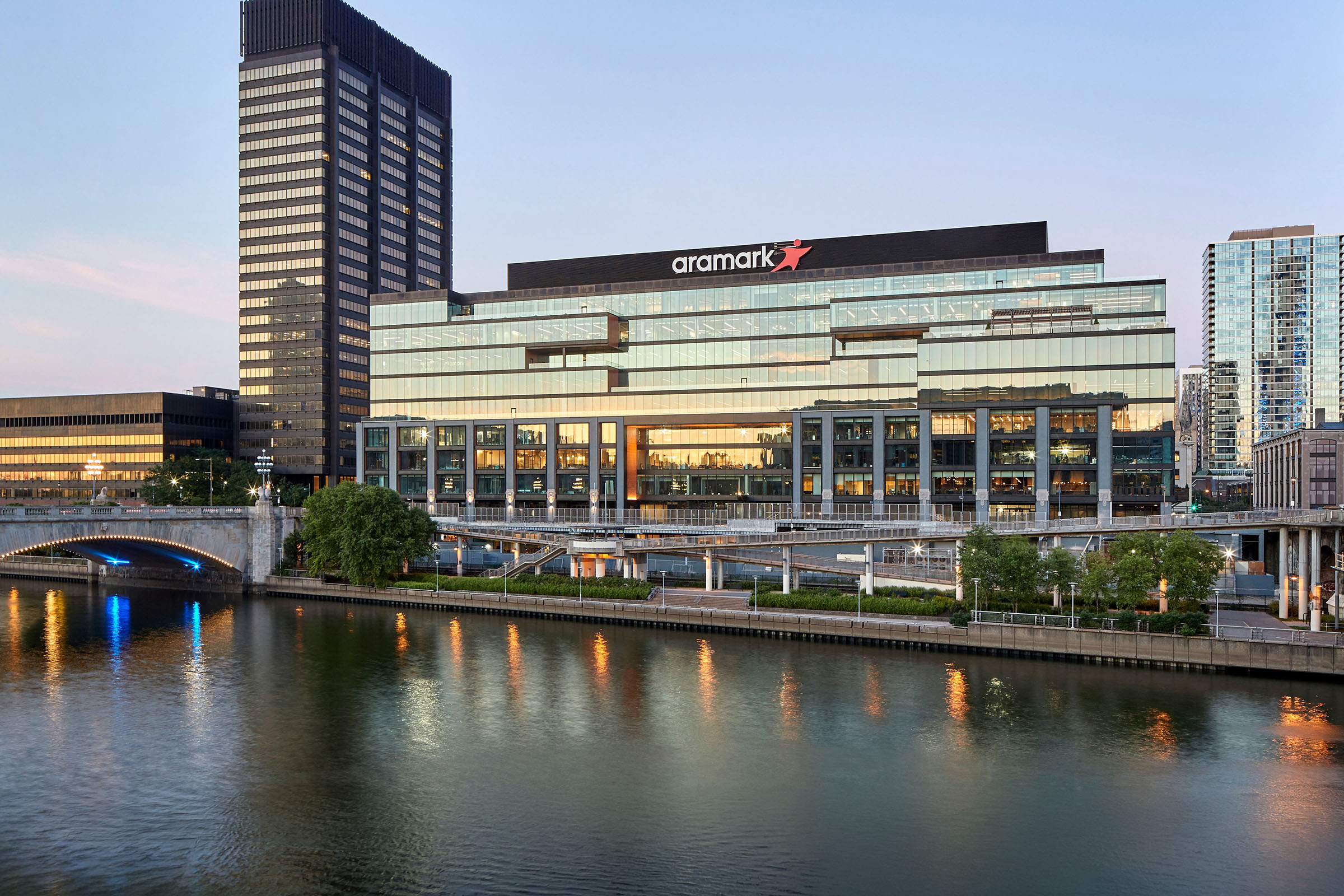 Exterior of Aramark's Philadelphia Headquarters.