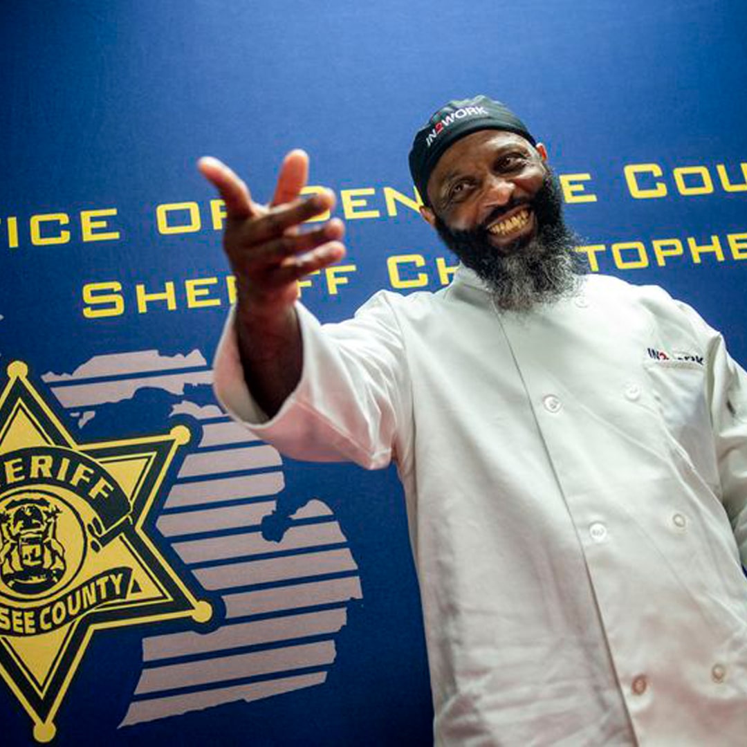 Aramark chef smiling
