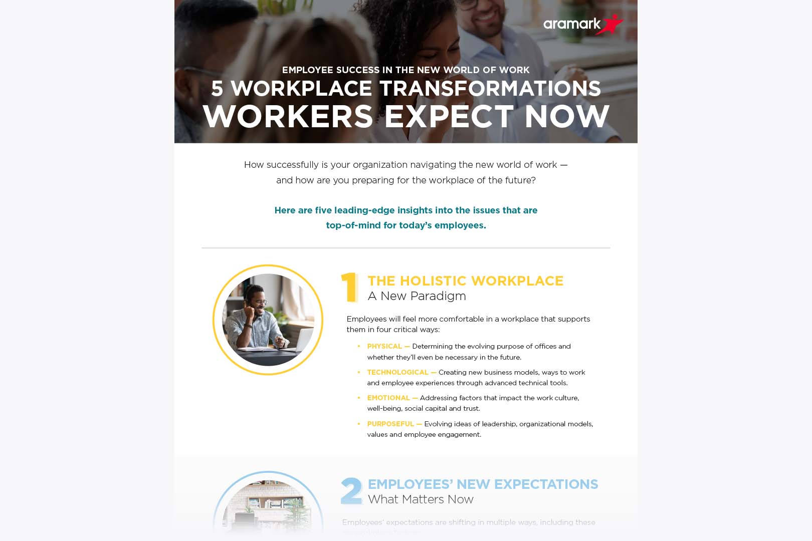 5 Workplace Transformations Workers Expect Now - Aramark