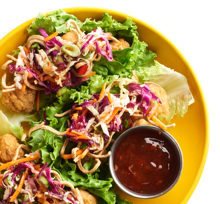 Salad in a bowl.