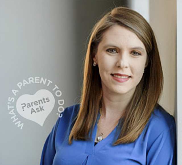 Headshot of Karissa Zorn, and the logo for the blog series What's a Parent to Do - Parents Ask.