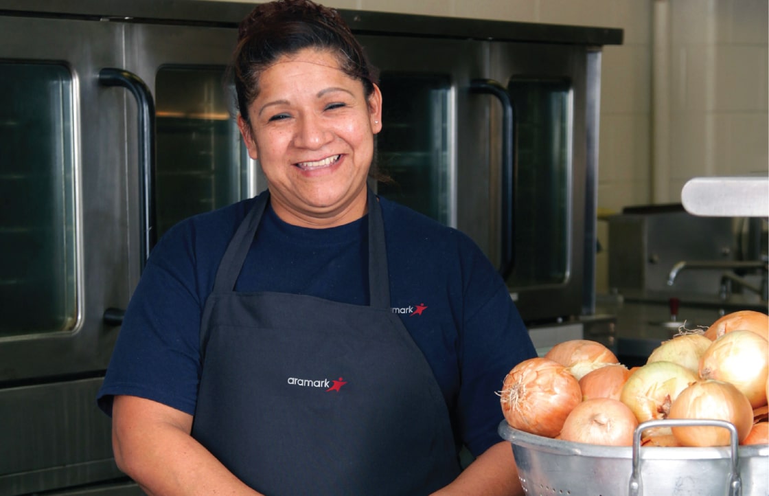 Chef smiling