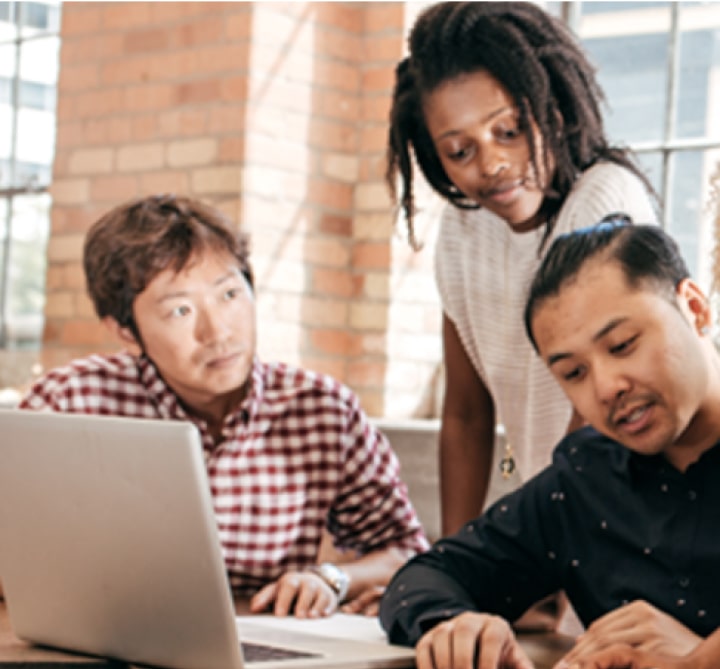 Employees working