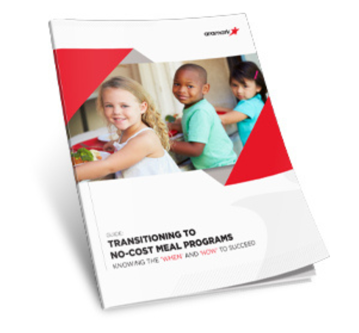 Transitioning to No-Cost Meal Programs brochure.