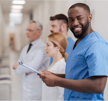 healthcare person smiling