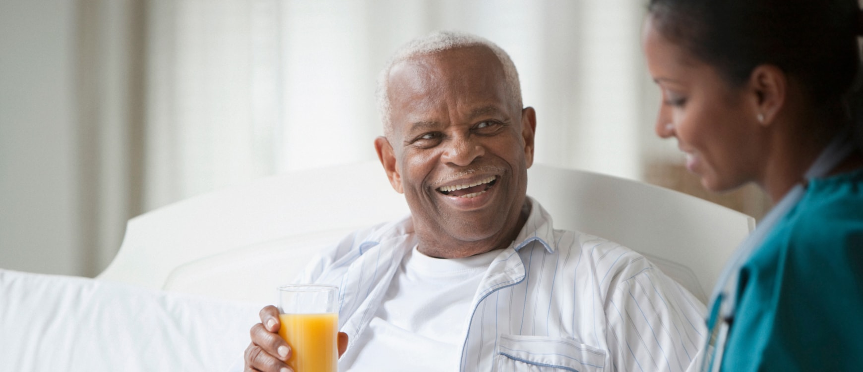 Patient smiling 