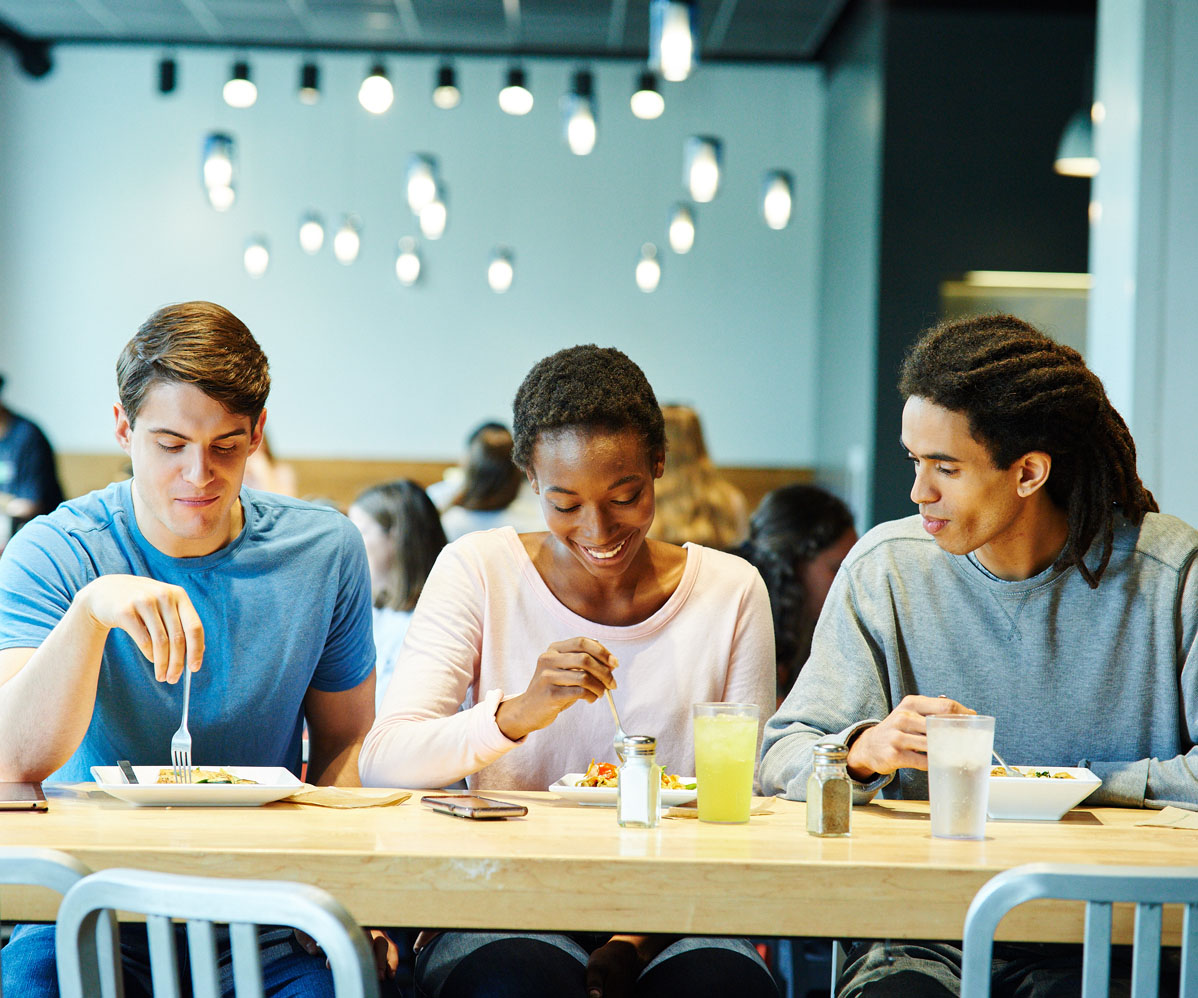 People having lunch
