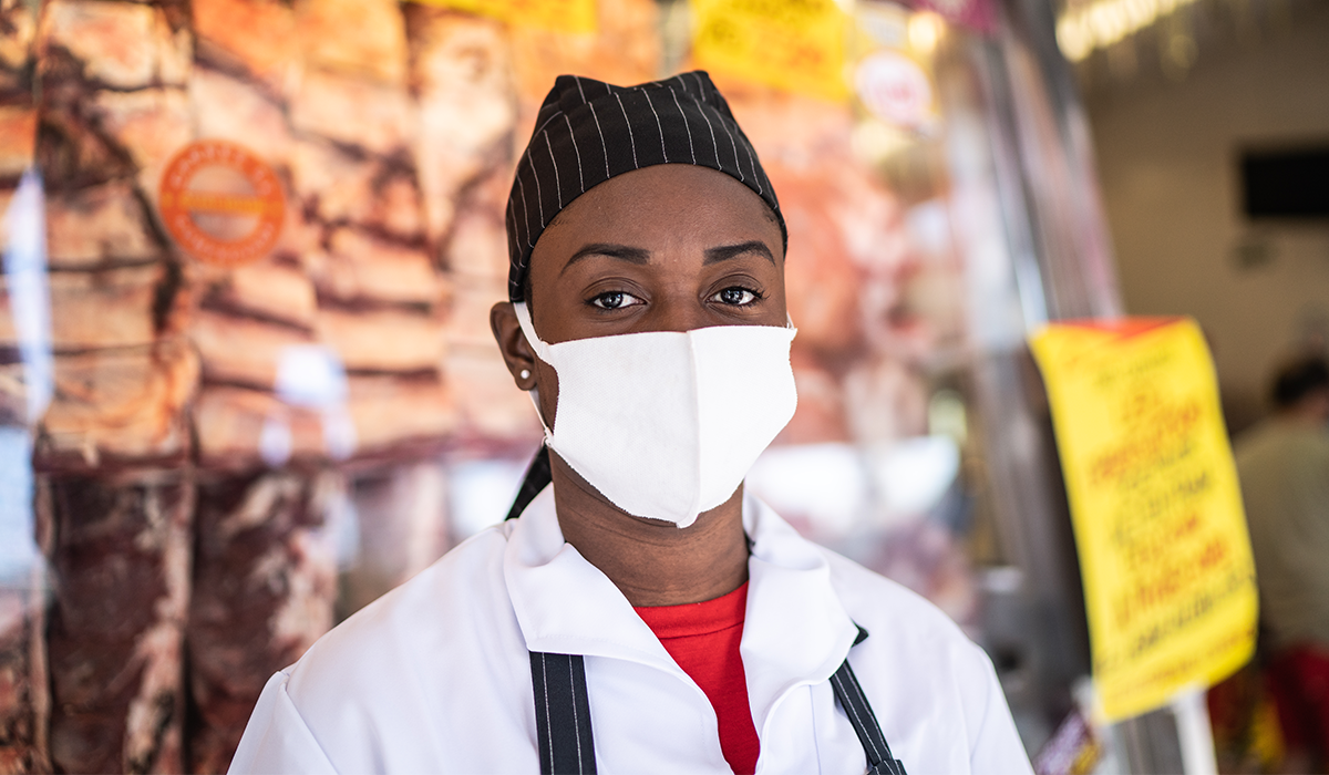 Chef with mask