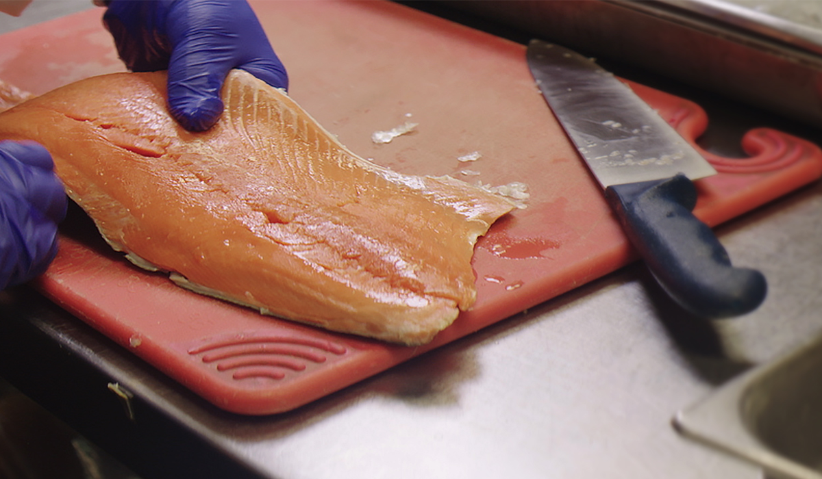 Filet of salmon